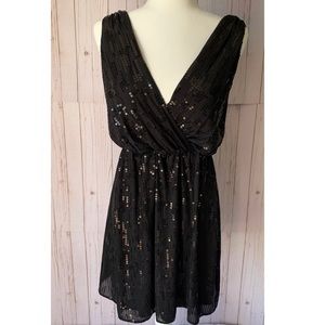 EXPRESS Black sequin dress, size small
